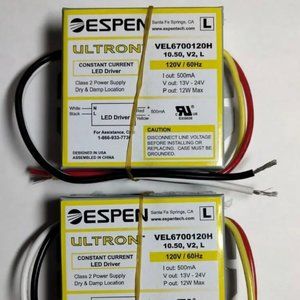 Espen Ultron Constant Current LED Driver Class 2 Power Supply VEL6700120H